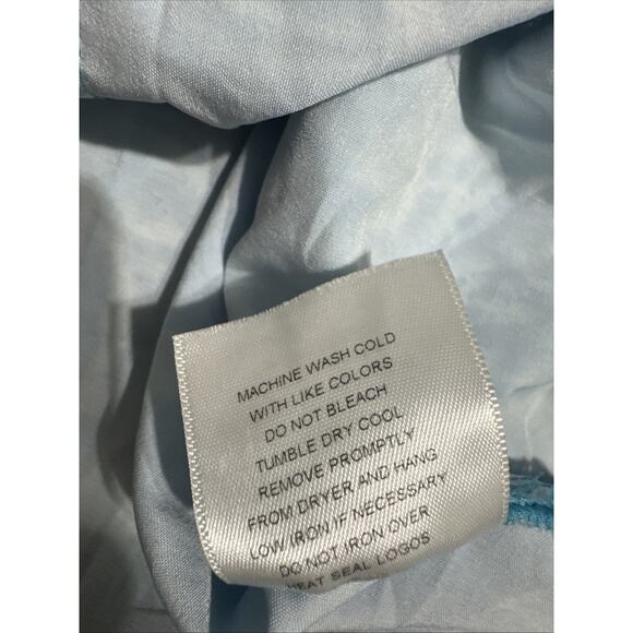 Easy Stretch Blue Floral Scrub Top XS - Picture 4 of 5